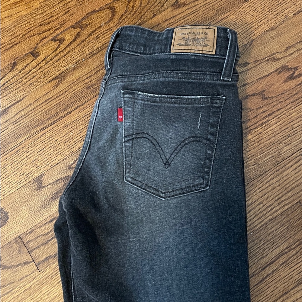 Levi 503 Black Skinny Jeans Denim